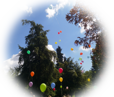 Himmel mit Luftballons